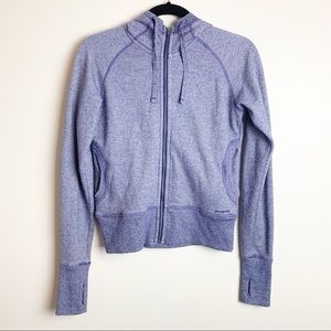 Patagonia  Purple Cloud Stack Zip Up Hoodie